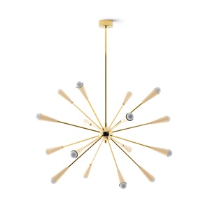 Lámpara Colgante Stilnovo Sputnik 16 Oro/Marfil
