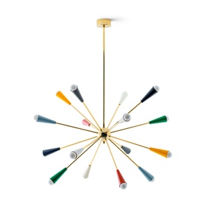 Lámpara Colgante Stilnovo Sputnik 16 Oro/Multi