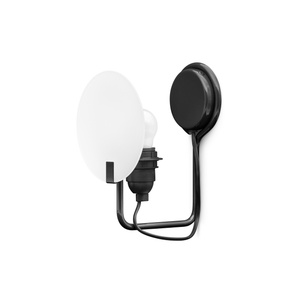 Stilnovo Bugia Lámpara de Pared 1 Negro Brillo