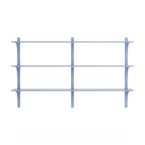 Estantería sueca Levi 180 cm 3 estantes Latón/ Azul/Fresno