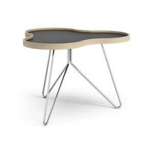 Mesa de Centro Swedese Flower de 66 x 62 Cm, Negro, Roble y Cromo