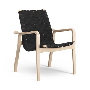 Sillón Sueco Primo Bajo de Haya Natural/ Negro