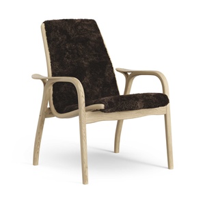 Sillón Laminado Sueco Chapa de Roble/espresso/piel de Oveja