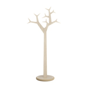 Perchero de Madera Sueca H194 Roble Pigmentado Blanco