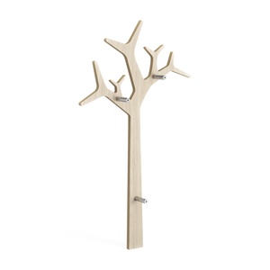 Perchero de Árbol Sueco H134 Roble Pigmentado Blanco