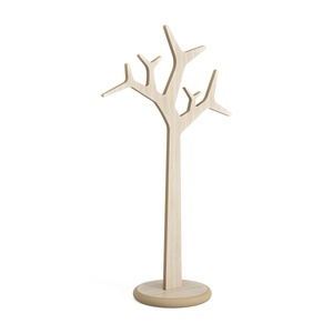 Perchero de Madera Sueca H134 Roble Pigmentado Blanco