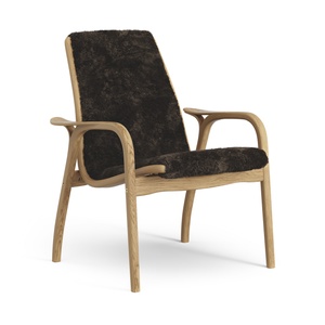 Sillón Laminado Sueco Roble Aceitado/espresso/piel de Oveja