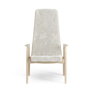 Swedese Lamino Sillón Alto Haya Lacada/Off White/Piel de Oveja