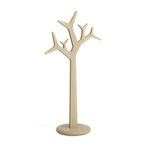 Perchero de Madera Sueca H134 Roble Lacado Transparente