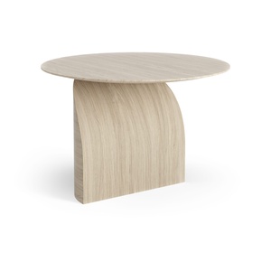 Mesa de Centro Sueca Savoa Ø64 Roble Blanco