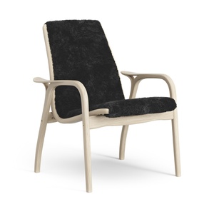 Sillón Laminado Sueco Lacado Roble/ Negro/piel de Oveja