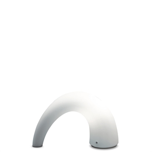 Lámpara de Mesa FontanaArte Thor, Mediana, de Cristal Opalino