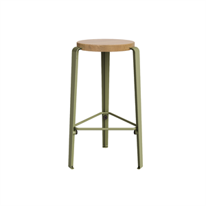 Taburete TipToe MI LOU Roble/Verde Caqui