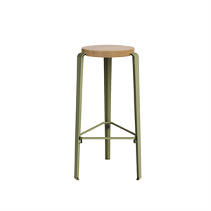 Taburete TipToe BIG LOU Roble/Verde Caqui