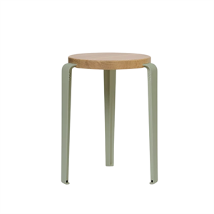 Taburete TipToe LOU Roble/Verde Caqui