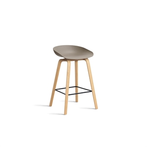 Taburete de Bar HAY AAS38 H65 Blanco/Caqui