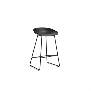 Taburete de Bar HAY AAS38 H65 Acero Negro/Negro