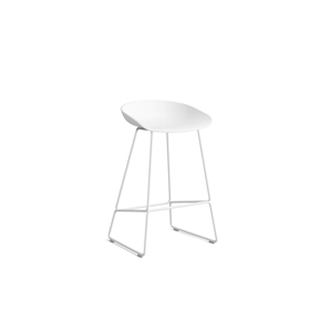 Taburete de Bar HAY AAS38 H65 Acero Blanco/Blanco