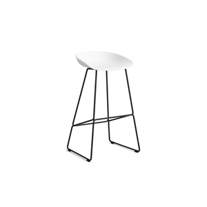 Taburete de Bar HAY AAS38 H75 Acero Negro/Blanco