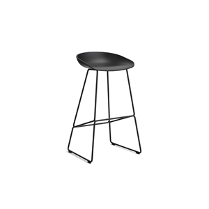Taburete de Bar HAY AAS38 H75 Acero Negro/Negro