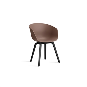 Silla de Comedor HAY AAC22 Negro/ladrillo Suave