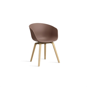 Silla de Comedor HAY AAC22 Roble/Ladrillo Suave