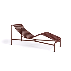 HAY Palisade Chaise Lounge Hierro Rojo