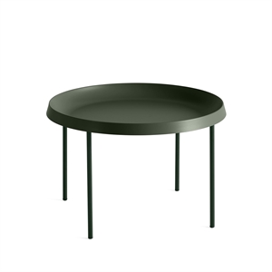 HAY Mesa de Centro Tulou Ø55 x H35 Musgo Oscuro/ Mate Verde