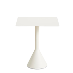 Mesa Cónica HAY Palissade Ø65xH74 Blanco Crema