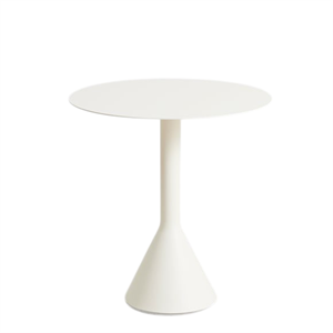 Mesa Cónica HAY Palissade Ø70xH74 Blanco Crema