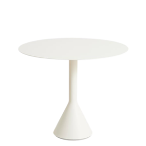 Mesa Cónica HAY Palissade Ø90xH74 Blanco Crema