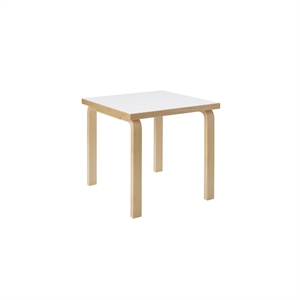 Mesa de comedor cuadrada Artek Aalto 80C Blanco