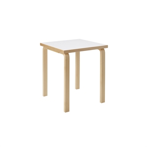 Mesa infantil cuadrada Artek Aalto 80C Blanco