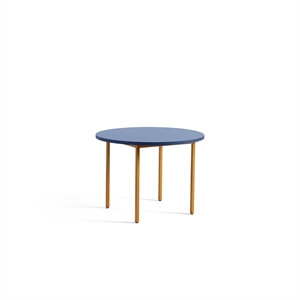 HAY Mesa de Comedor Bicolor Ø105 Ocre/Azul