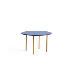 HAY Mesa de Comedor Bicolor Ø120 Ocre/Azul