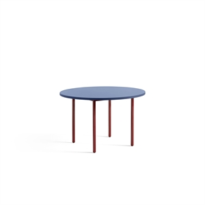 HAY Mesa de Comedor Bicolor Ø120 Granate Rojo/Azul