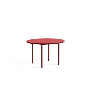 HAY Mesa de Comedor Bicolor Ø120 Granate Rojo/Rojo