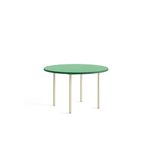 HAY Mesa de Comedor Bicolor Ø120 Marfil/Verde Menta