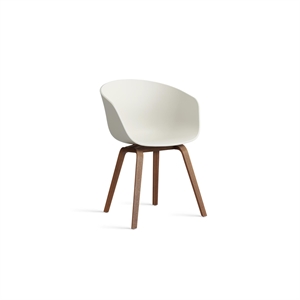 Silla de Comedor HAY AAC22 con Reposabrazos en Nuez/crema Jaspeada