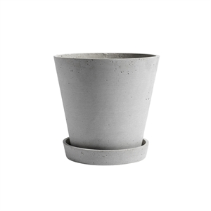 Flowerpot HAY con Platillo XL Gris