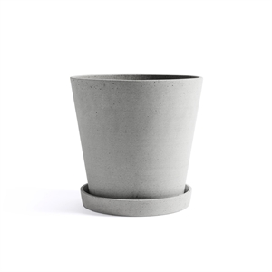 Flowerpot HAY con Platillo XXL Gris