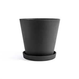 Flowerpot HAY con Platillo XXXL Negro