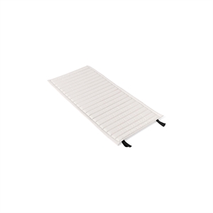 Cojín Acolchado HAY Palissade para Silla de Comedor con Reposabrazos , Crema y Blanco