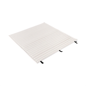 Cojín Acolchado HAY Palissade para Banco de Comedor , Crema y Blanco