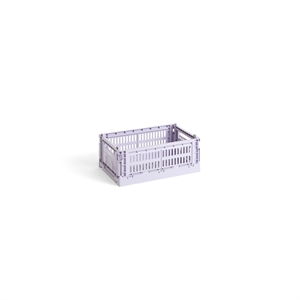 Caja de Almacenamiento HAY Colour Crate Pequeño Lavanda