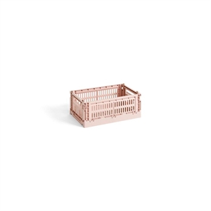 Caja de Almacenamiento HAY Colour Crate Pequeño Ruborizada