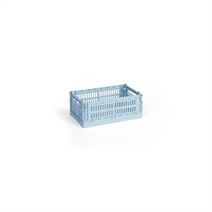Caja de Almacenamiento HAY Colour Crate Pequeño Azul Claro