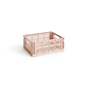 Caja de Almacenamiento HAY Colour Crate, Color Polvo Mediano