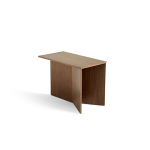 HAY Mesa de Centro de Madera con Hendiduras Rectangular Nuez Lacado