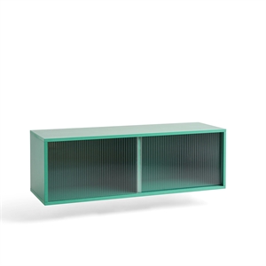 HAY Color Gabinete Librería con Puertas de Vidrio Menta Mediana Oscura